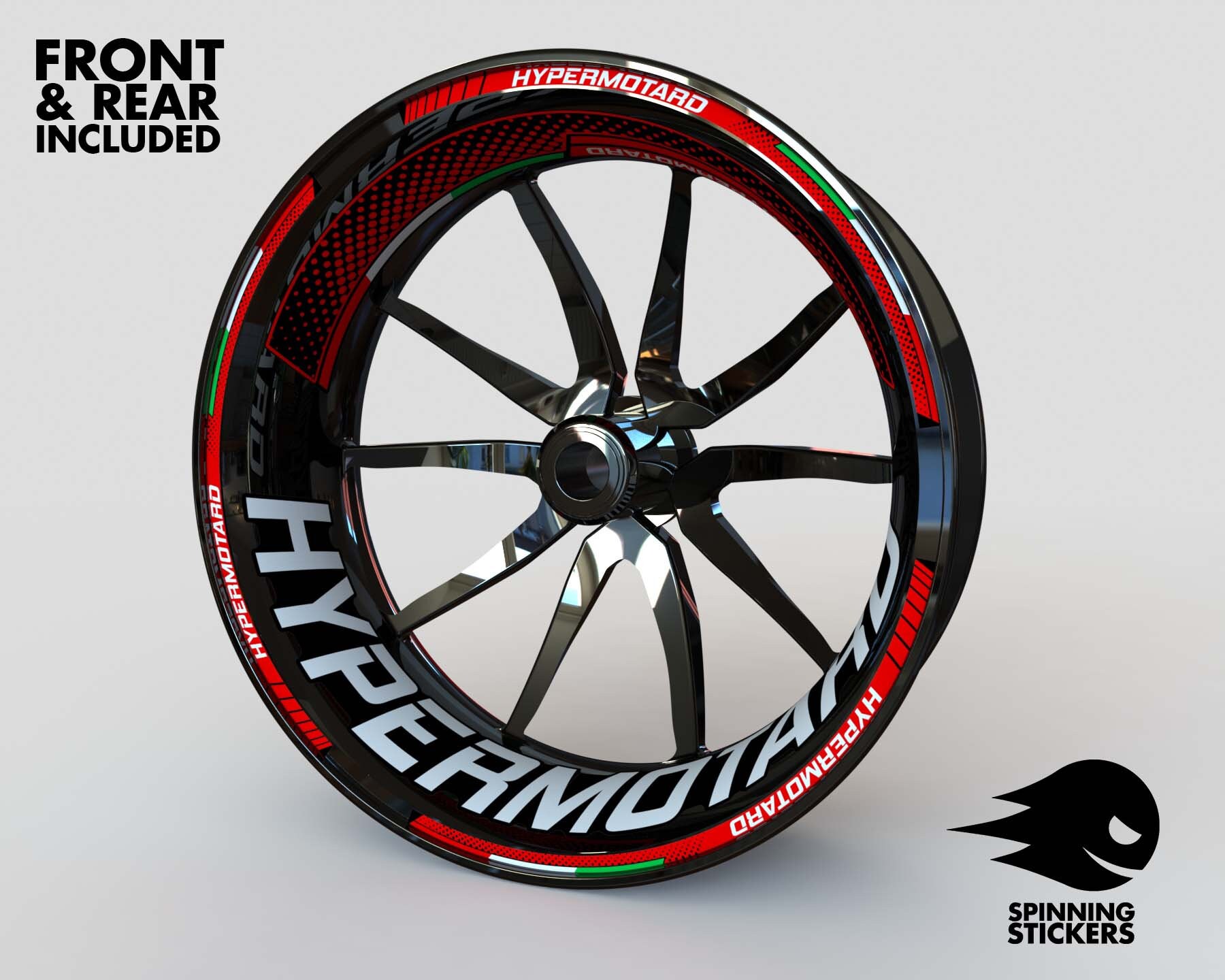 Wheel Stickers for Ducati HYPERMOTARD Rim Tape Motorcycle Decals