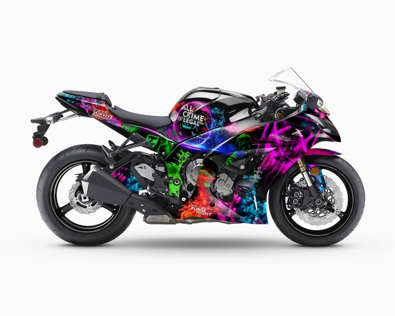 PURGE Graphic Kit for ZX10-R 2011-2020 Motorcycle Decals Graphics
