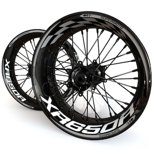 Wheel Stickers &quot;Checker&quot; for Honda XR650R