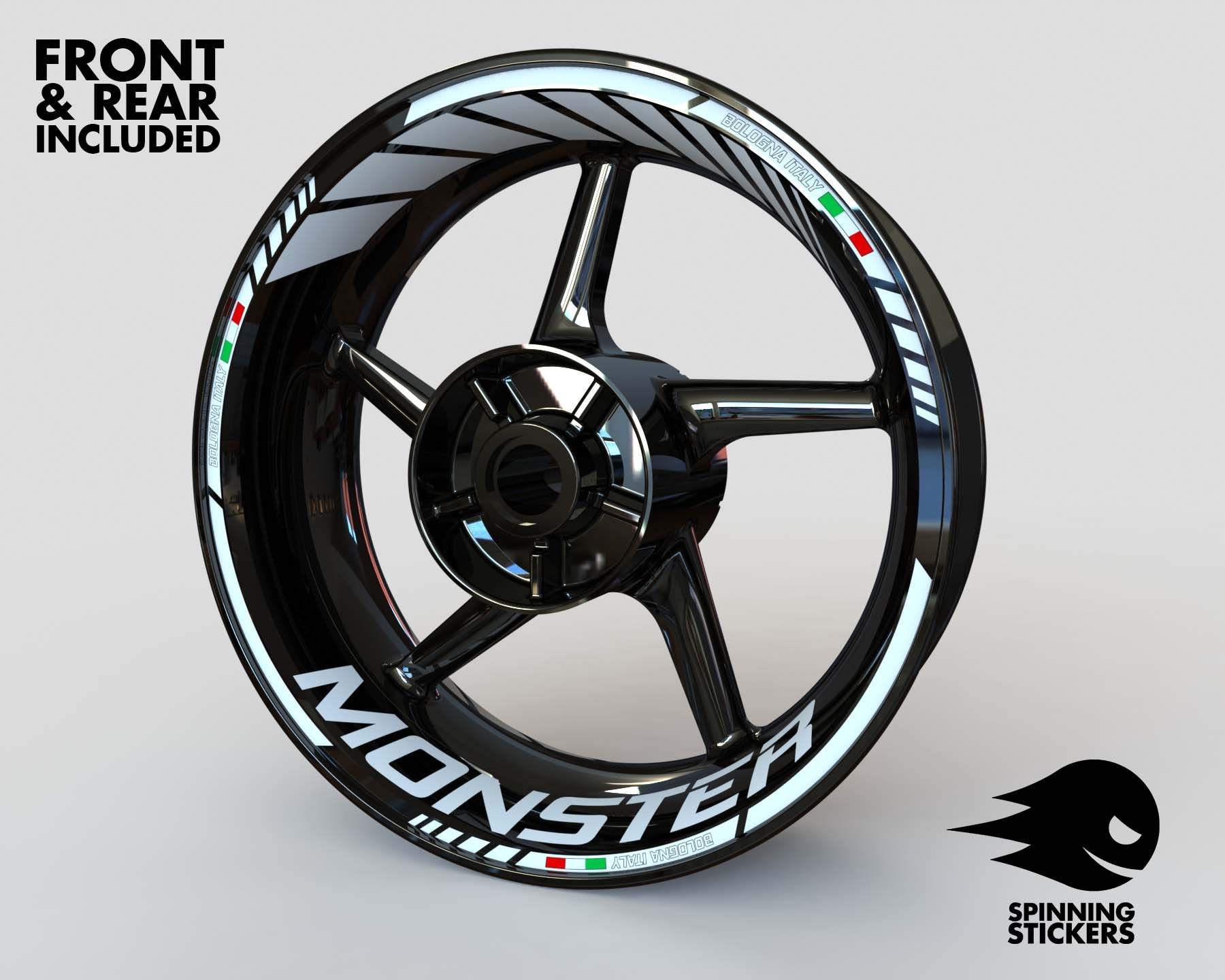 Reflective Motorcycle Accessories Wheel Sticker Hub Decal