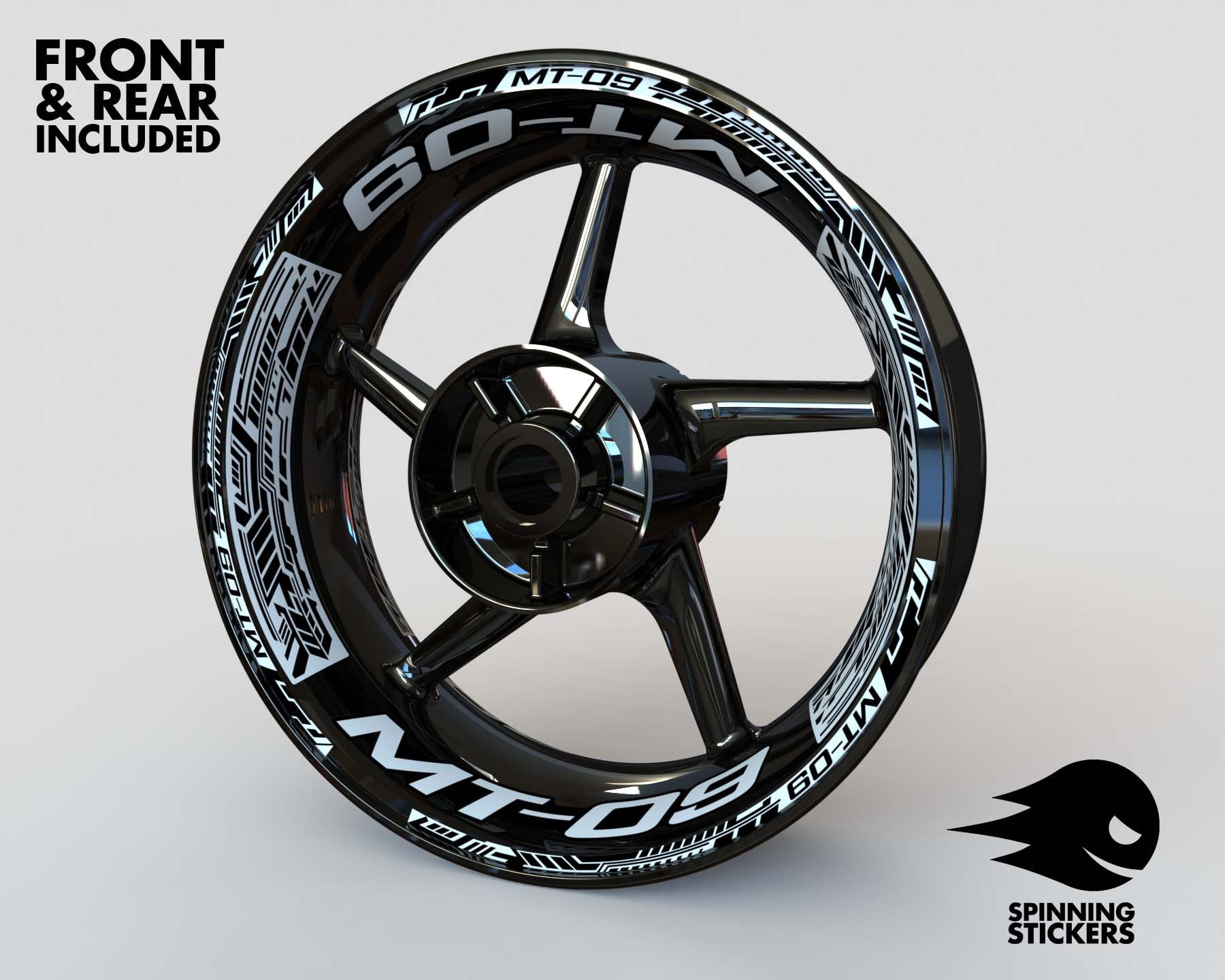 Wheel Stickers for Yamaha MT-09 MT09 Rim Tape Motorcycle