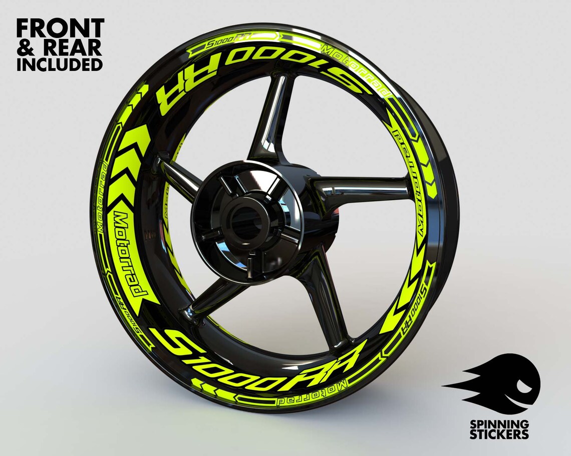 Wheel Stickers for BMW S1000RR Rim Stickers Decals Tape Stripes ...