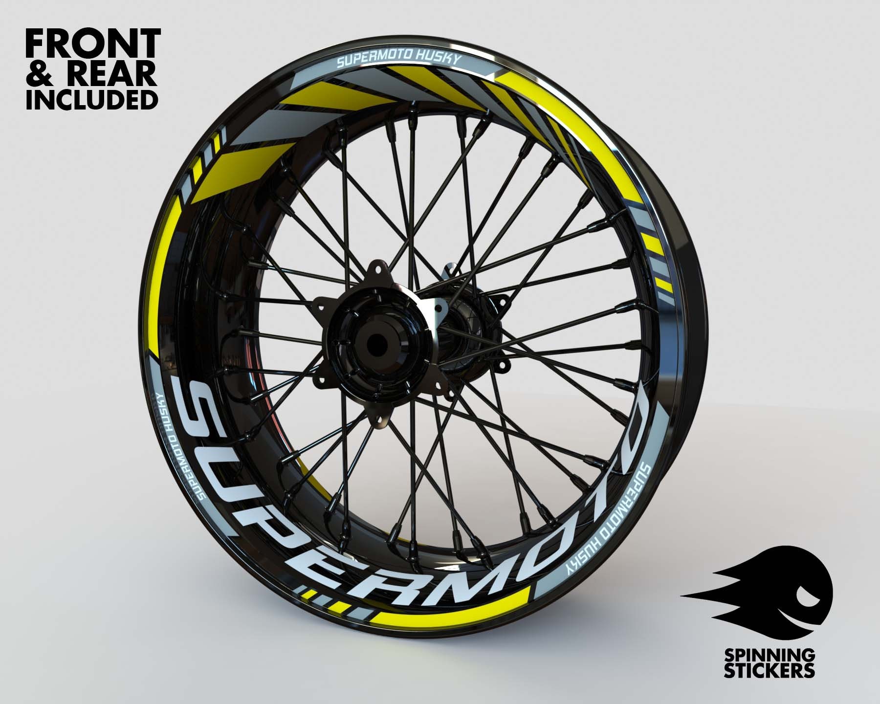 thumbnail image 2 of CGD Graphics Custom Motorcycle Rim Stripes – SPIKE Design, Full Wheel Decal Kit 2 of 5