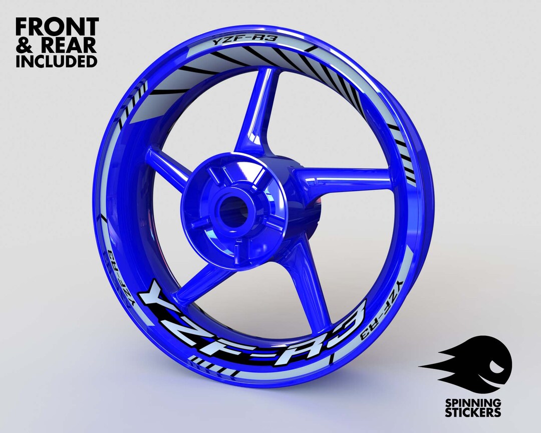 Wheel Stickers for Yamaha R3 YZF-R3 Rim Tape Stripes Decals
