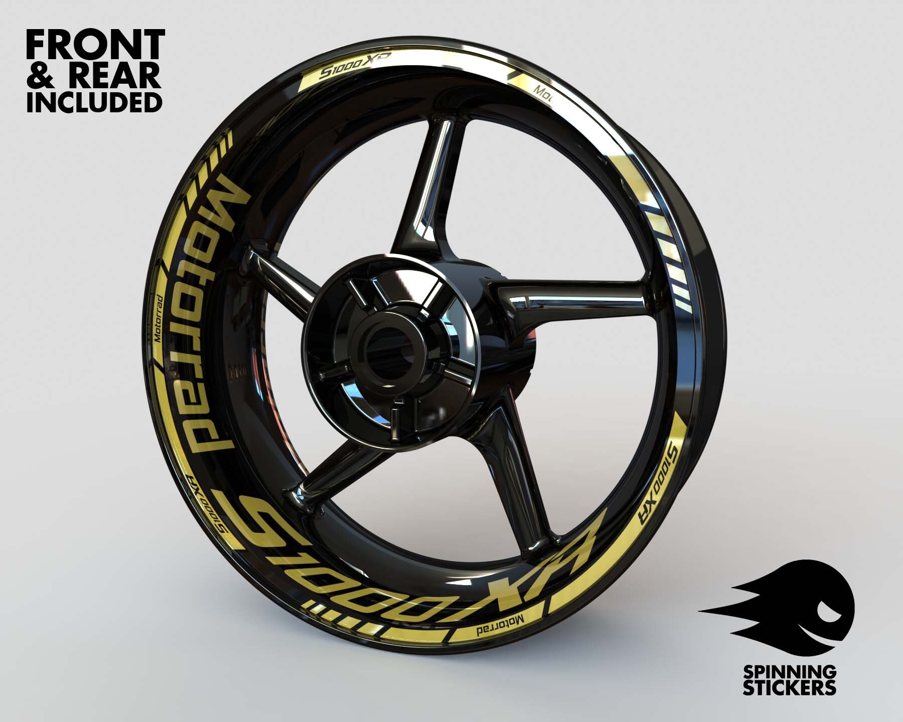 Vinyl BMW S1000XR Wheel Sticker S1000XR Logo Motorcycle Rim Decal Set | Malaysia