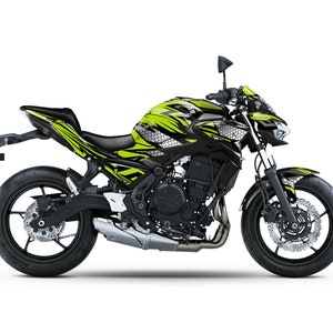 Hexagon Graphic Kit for Z650 2017-2023 Motorcycle Decals Graphics