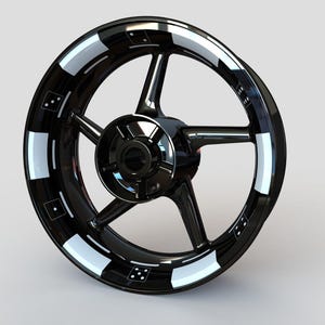 Wheel Stickers &quot;Poker Chip&quot; Rim Stickers Decals Tape Stripes Graphics liserets Felgenaufkleber Autocollants de jante velg stickers