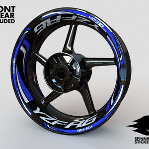 Wheel Stickers for Yamaha R6 YZF-R6 Rim Tape Motorcycle Decals Graphics 17&quot; liserets Felgenaufkleber Autocollants de jante Rim Stickers