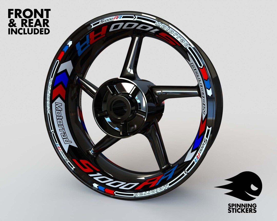 Wheel Stickers for BMW S1000RR Rim Stickers Decals Tape Stripes
