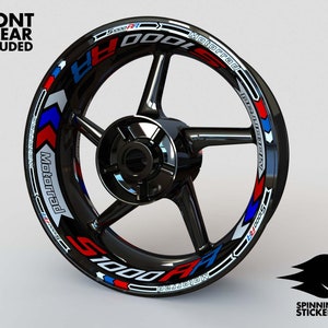 Wheel Stickers for BMW S1000RR Rim Stickers Decals Tape Stripes Graphics liserets Felgenaufkleber Autocollants de jante velg stickers