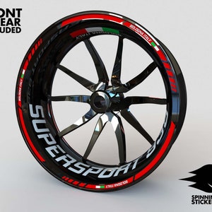 Wheel Stickers for Ducati 939 SUPERSPORT Rim Tape Stripes Decals Graphics liserets Felgenaufkleber Autocollants de jante Rim Stickers