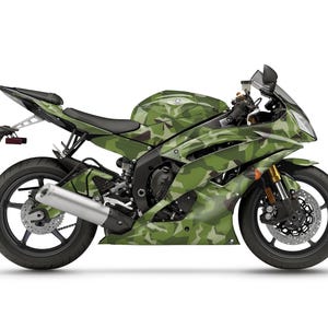 Graphic kit for Yamaha R6 YZF-R6 2008-2016 &quot;Camo&quot; Motorcycle Decals Graphics liserets aufkleber Autocollants Stickers