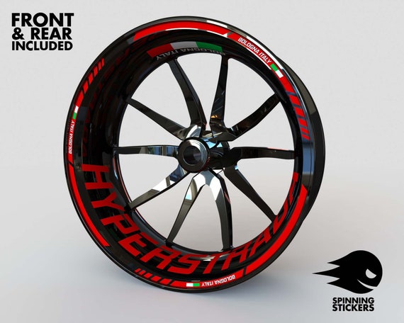 Ducati HYPERSTRADA用ホイールステッカー リムテープ オートバイ