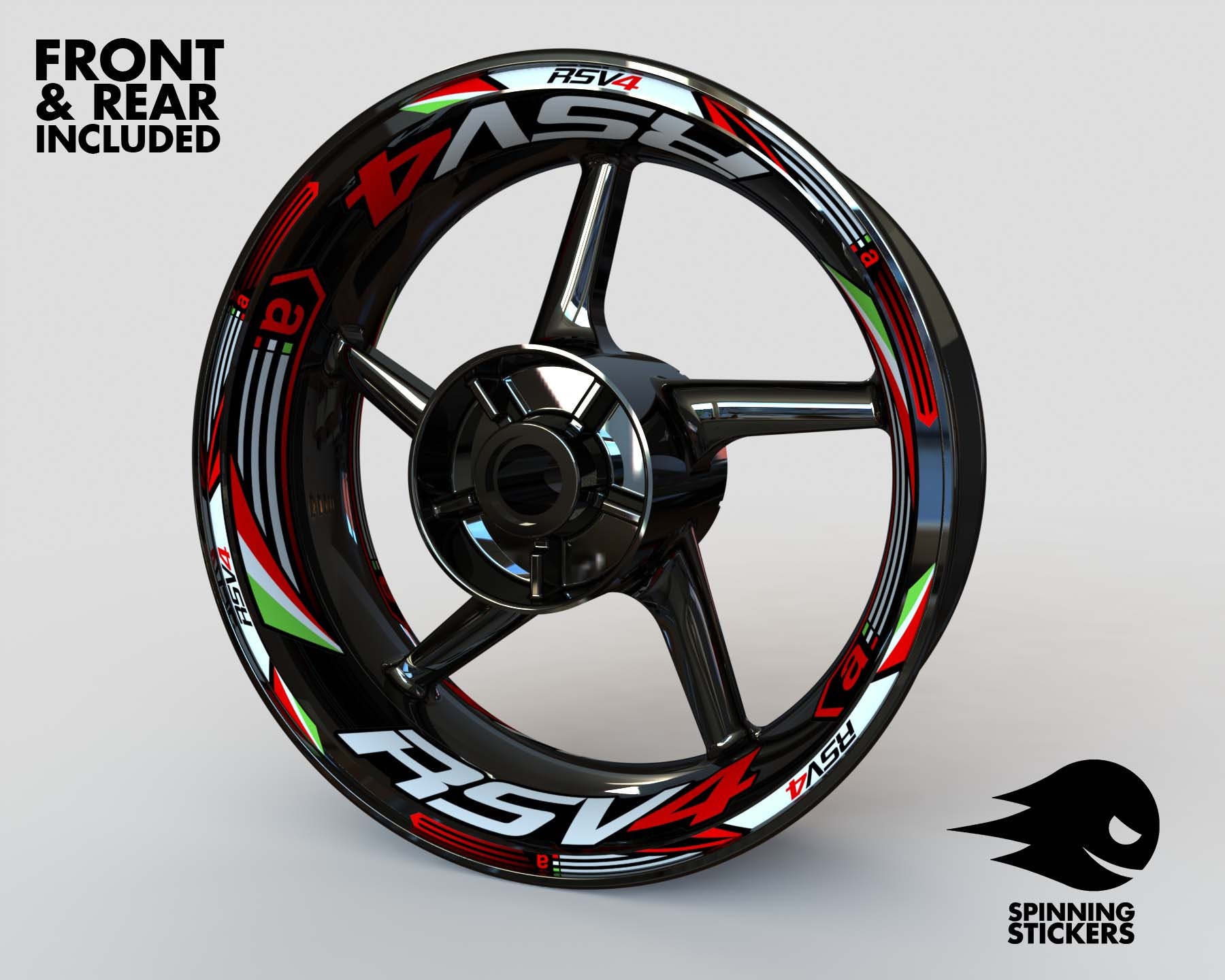 【GINGER掲載商品】 Wheel Decals Stripes Tape Rim RSV4 Aprilia for Stickers ホイール・リムアクセサリ