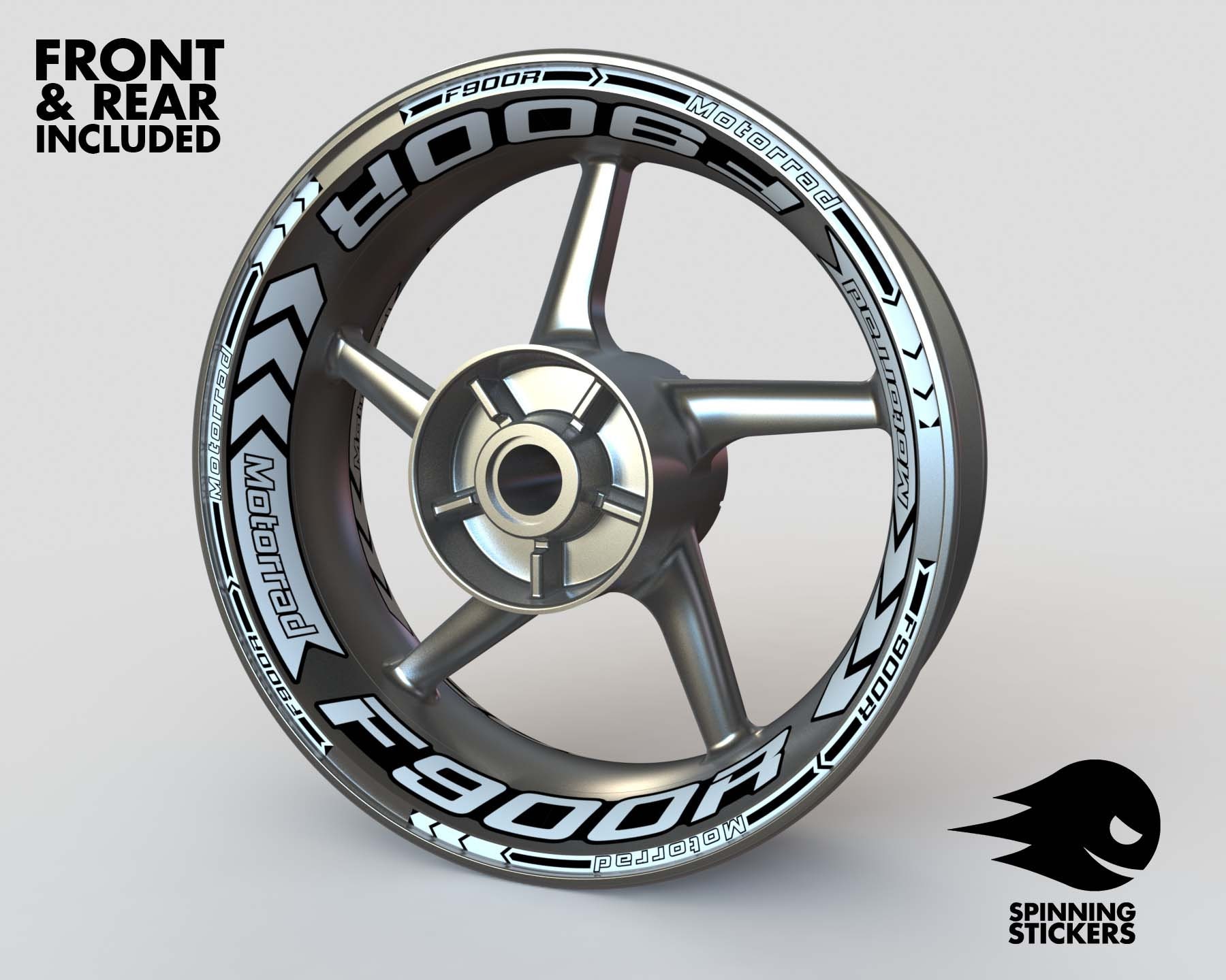 Kit adhesivos BMW F900R - SpinningStickers  Las mejores pegatinas para  llantas de moto