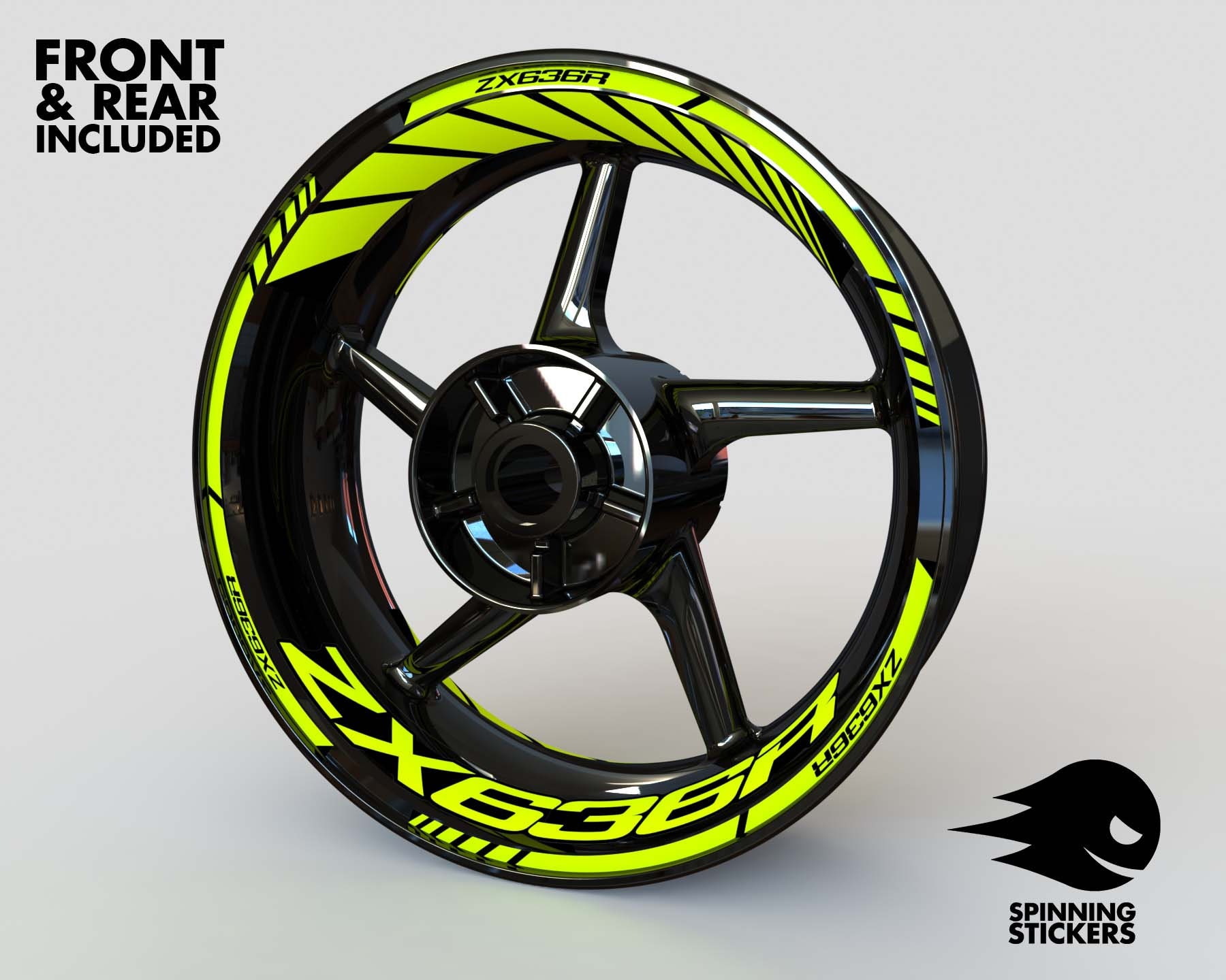 Wheel Stickers for Kawasaki ZX636R ZX6R Rim Tape Motorcycle Etsy