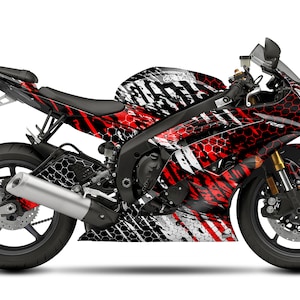 Yamaha YZF-R6 Graphics Kit Riot 2008-2021 - SpinningStickers