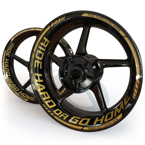 トライアスロンバイク HEDホイールステッカー1台分12枚.イメージです。 ホイールステッカー「Ride Hard or Go HOME」リムステッカー デカール