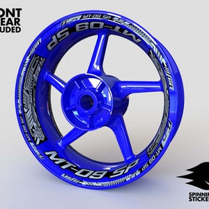 Wheel Stickers for Yamaha MT-09 SP MT09 Rim Tape Motorcycle Decals Graphics 17&quot; liserets Felgenaufkleber Autocollants de jante Rim Stickers