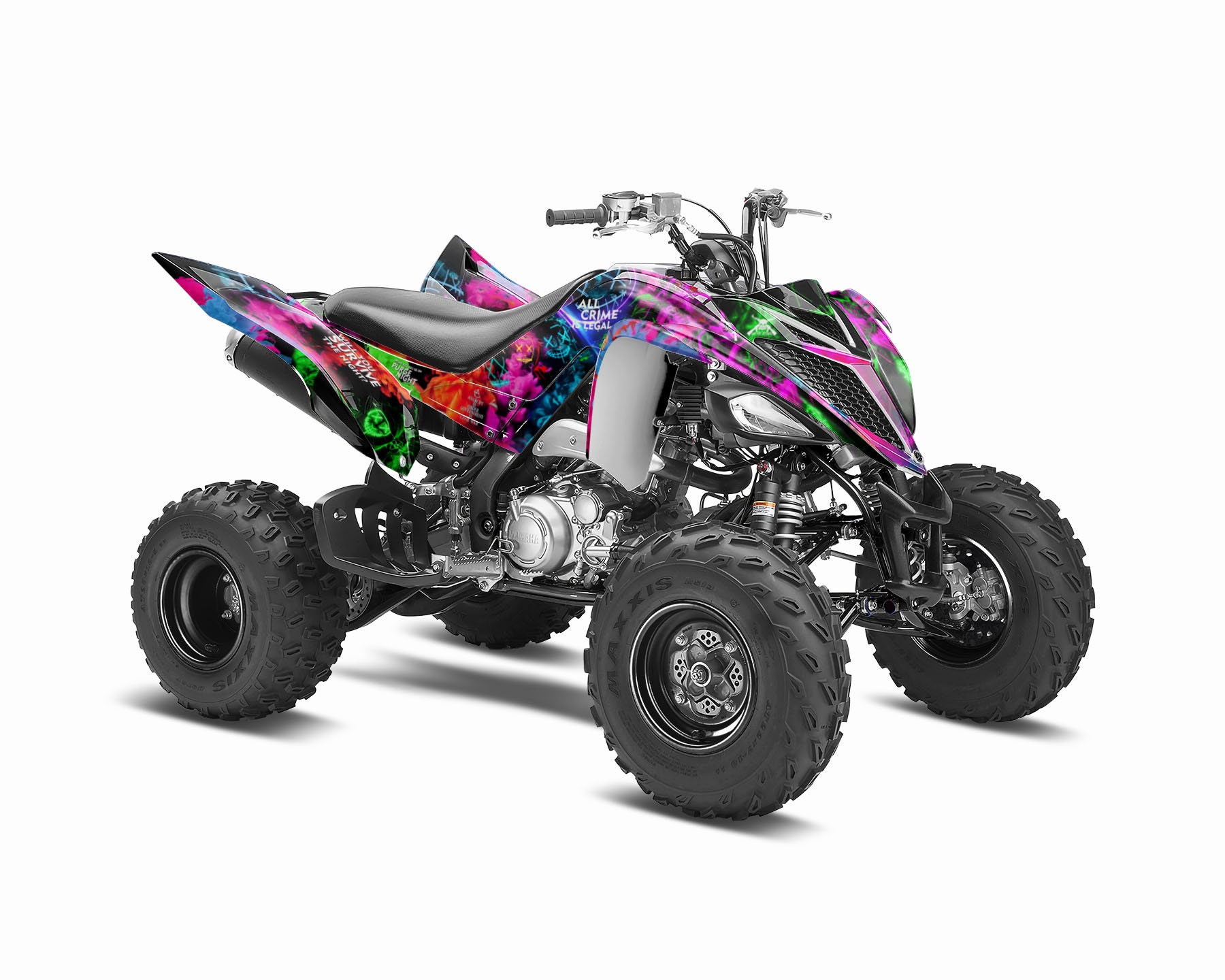 Kit Graphique Yamaha Raptor 700/700R - Autocollants 2013-2023 - Bleu - Neuf