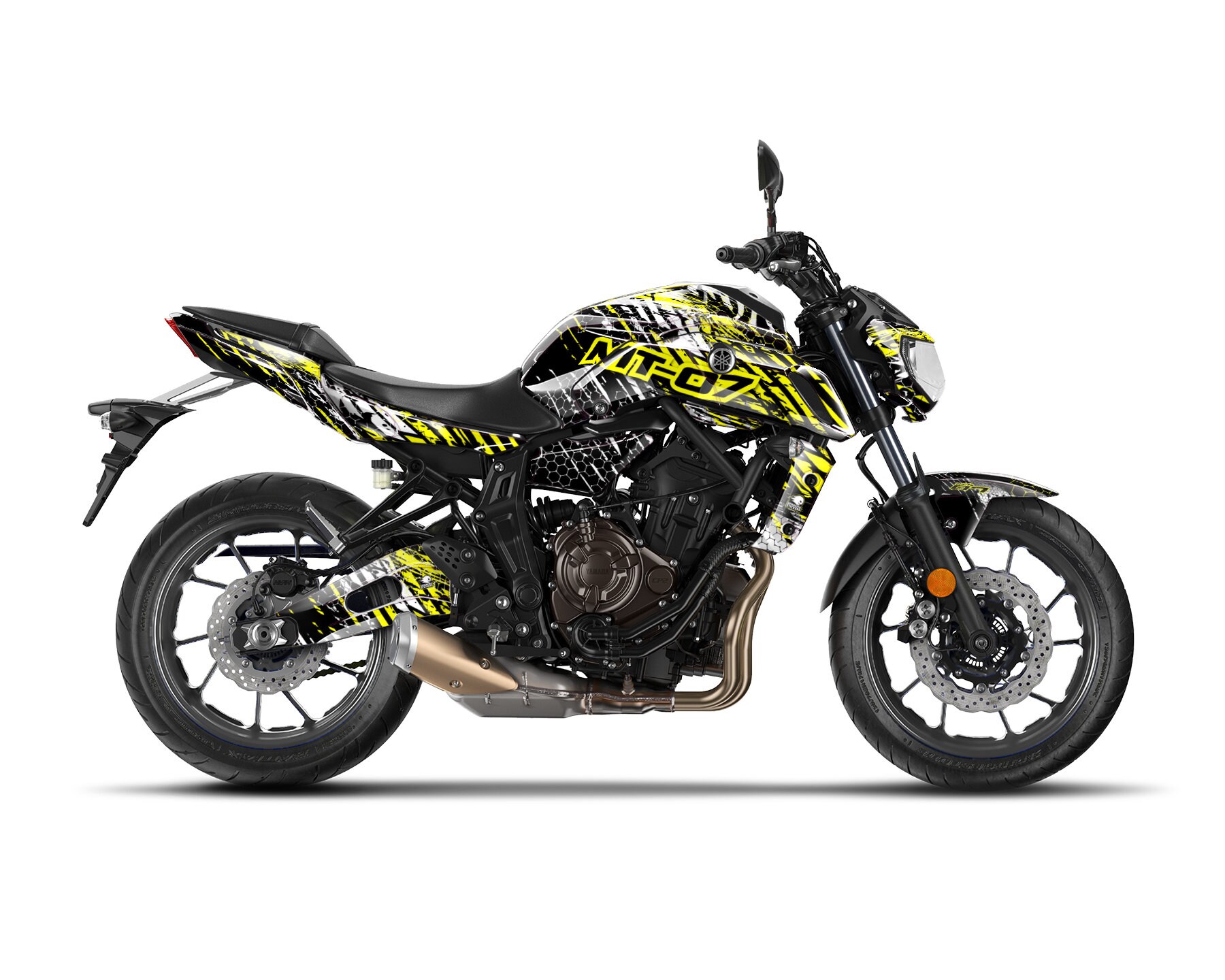 Passend Für: Yamaha MT07 2014-2019 DID Gold X-Ring Kette & Leises