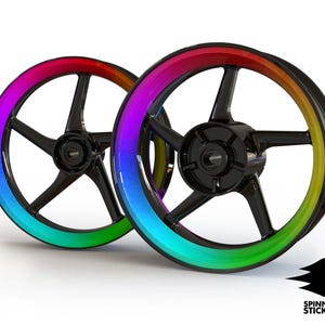 Wheel Stickers &quot;Color Crystal&quot; Rim Stickers Decals Tape Stripes Graphics liserets Felgenaufkleber Autocollants de jante velg stickers