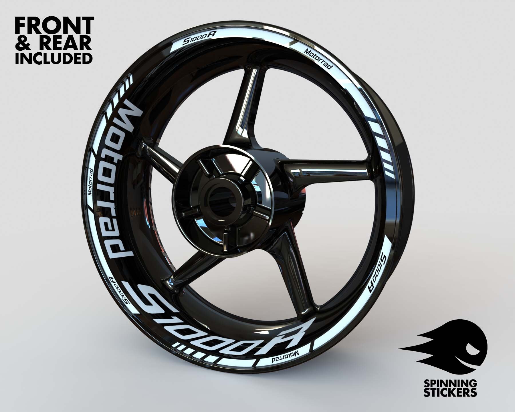 何でも揃う BMW S1000R用ホイールステッカー リムステッカー デカール ホイール・リムアクセサリ