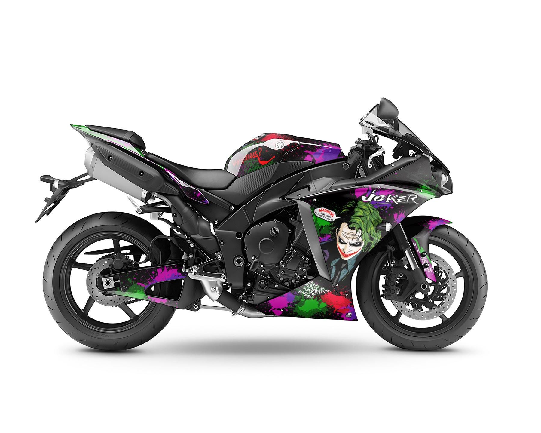 Joker Aufkleber Set Aufkleber 215x130mm/220x48mm Auto Van Quad Motorrad