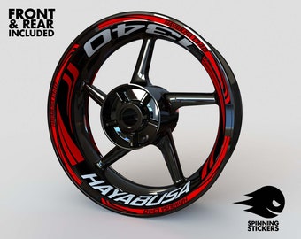 Wheel Stickers for Suzuki HAYABUSA 1340 Rim Stickers Decals Tape Stripes Graphics liserets Felgenaufkleber Autocollants de jante velg