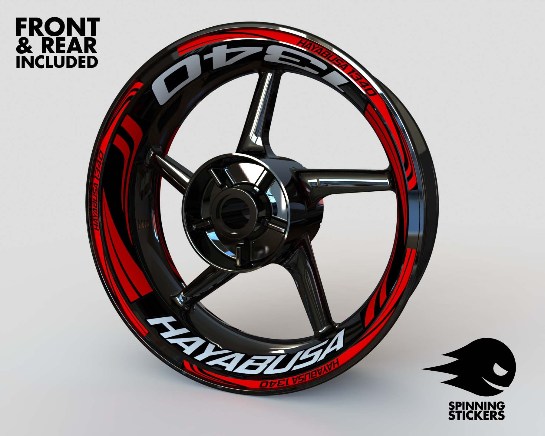 Wheel Stickers for Suzuki HAYABUSA 1340 Rim Stickers Decals Tape