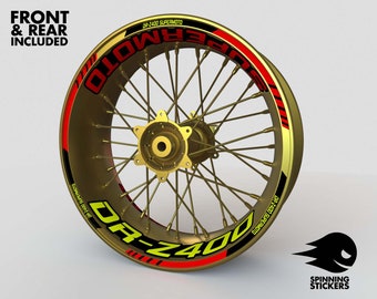 スズキ DR-Z 400 DRZ 400 SUPERMOTO 用ホイールステッカー