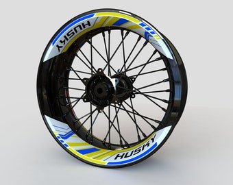 Husqvarna 701 SUPERMOTO用ホイールステッカー リムステッカー