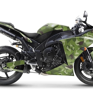 Graphic kit for Yamaha R1 YZF-R1 2009-2014 &quot;Camo&quot; Motorcycle Decals Graphics liserets aufkleber Autocollants Stickers