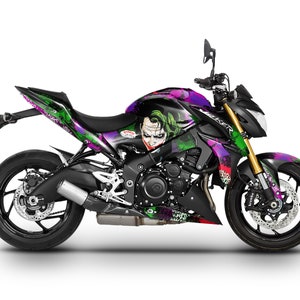Graphic kit for Suzuki GSXR GSX-S 1000 &quot;JOKER&quot; 2015-2020 Motorcycle Decals Graphics liserets aufkleber Autocollants Stickers