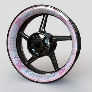 Wheel Stickers &quot;Ride like a girl&quot; Rim Stickers Decals Tape Stripes Graphics liserets Felgenaufkleber Autocollants de jante velg stickers