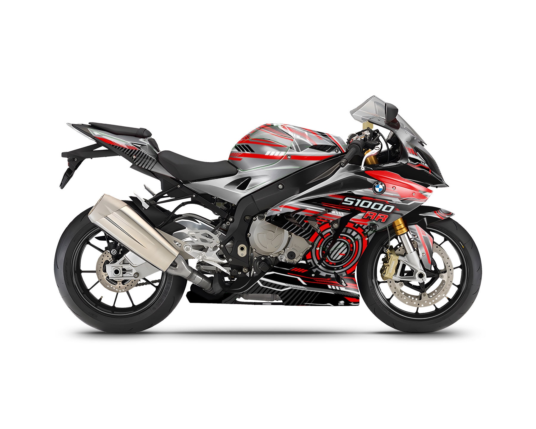 BMW S1000RR「Riot」2015-2018用グラフィックキット オートバイ