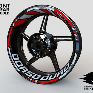 Wheel Stickers for Aprilia DORSODURO Rim Stickers Decals Tape Stripes Graphics liserets Felgenaufkleber Autocollants de jante velg stickers