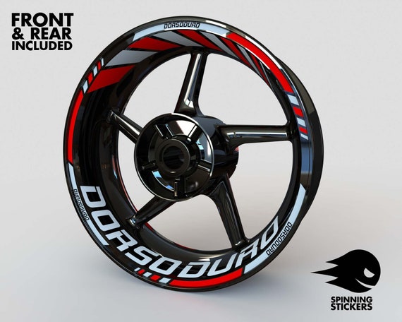 Adesivi ruote moto strisce cerchi per Aprilia RSV4 Racing 3 stickers wheel - Stickers Line