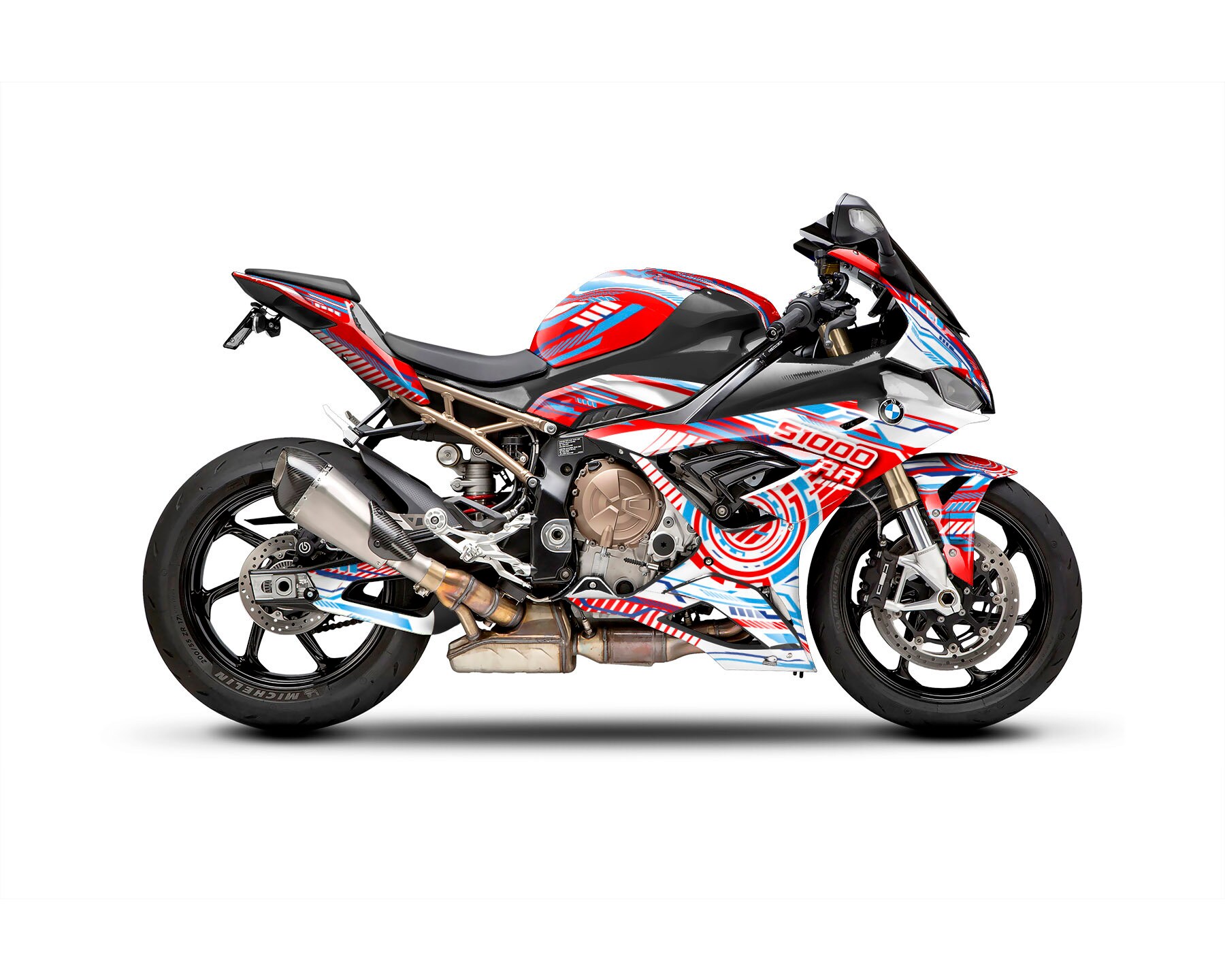 BMW S1000RR 2019-2022「ALX」用グラフィックキット オートバイ 