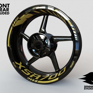 Wheel Stickers for Yamaha XSR700 Rim Stickers Decals Tape Stripes Graphics liserets Felgenaufkleber Autocollants de jante velg stickers