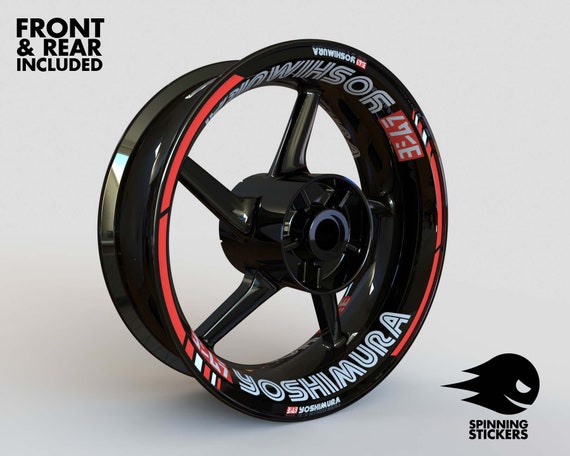 Rim stickers kit YOSHIMURA Wheel Stripes Decals Felgenaufkleber Tape