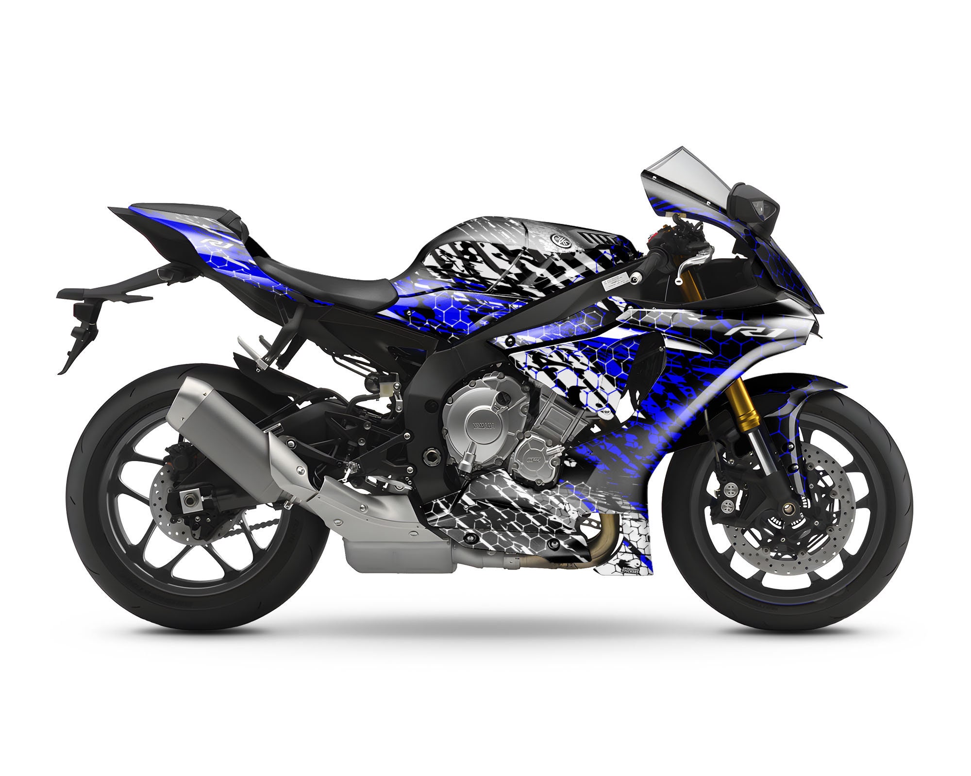 Yamaha R1 Motorrad Aufkleber Set für die Verkleidung - Bremssattel-Aufkleber