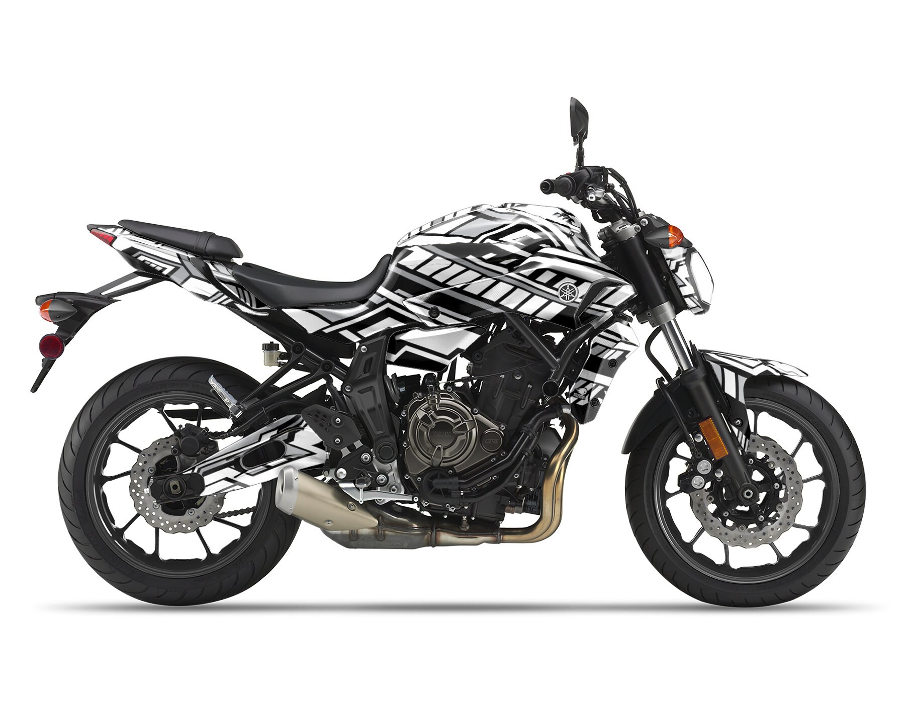 ヤマハ MT-07 MT07 2014-2020 用グラフィックキット「スチール