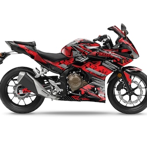 Graphic kit for Honda CBR500R 2016-2018 &quot;Wrath&quot; Motorcycle Decals Graphics liserets aufkleber Autocollants Stickers
