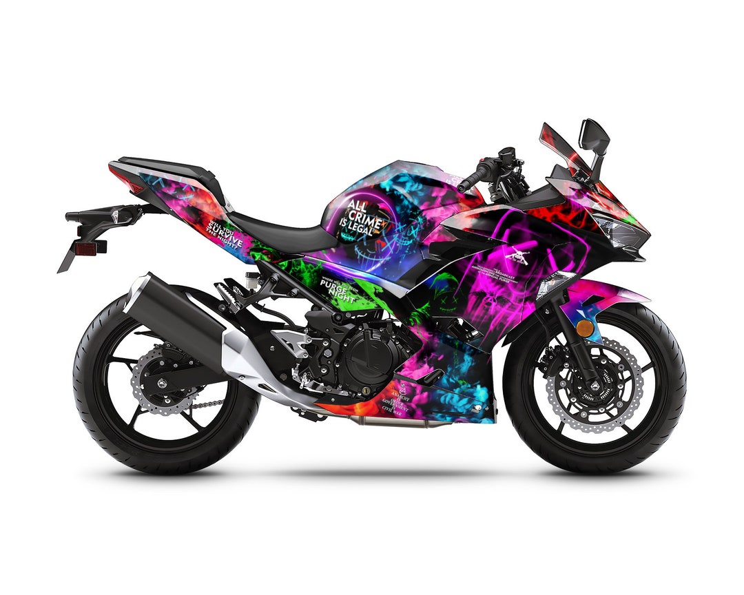 PURGE Graphic Kit for Ninja 400 2018 2022 Motorcycle Decals Graphics Liserets Aufkleber Autocollants Stickers Etsy