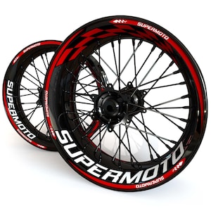 Adhesivos para ruedas Supermoto "Checker"
