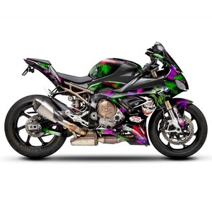 Graphic kit for BMW S1000RR &quot;JOKER&quot; 2009-2022 Motorcycle Decals Graphics liserets aufkleber Autocollants Stickers