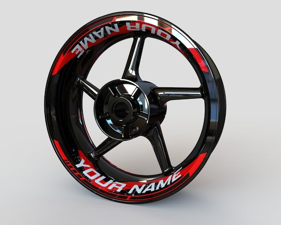Wheel Stickers YOUR NAME Edition Rim Stickers Decals Tape Stripes