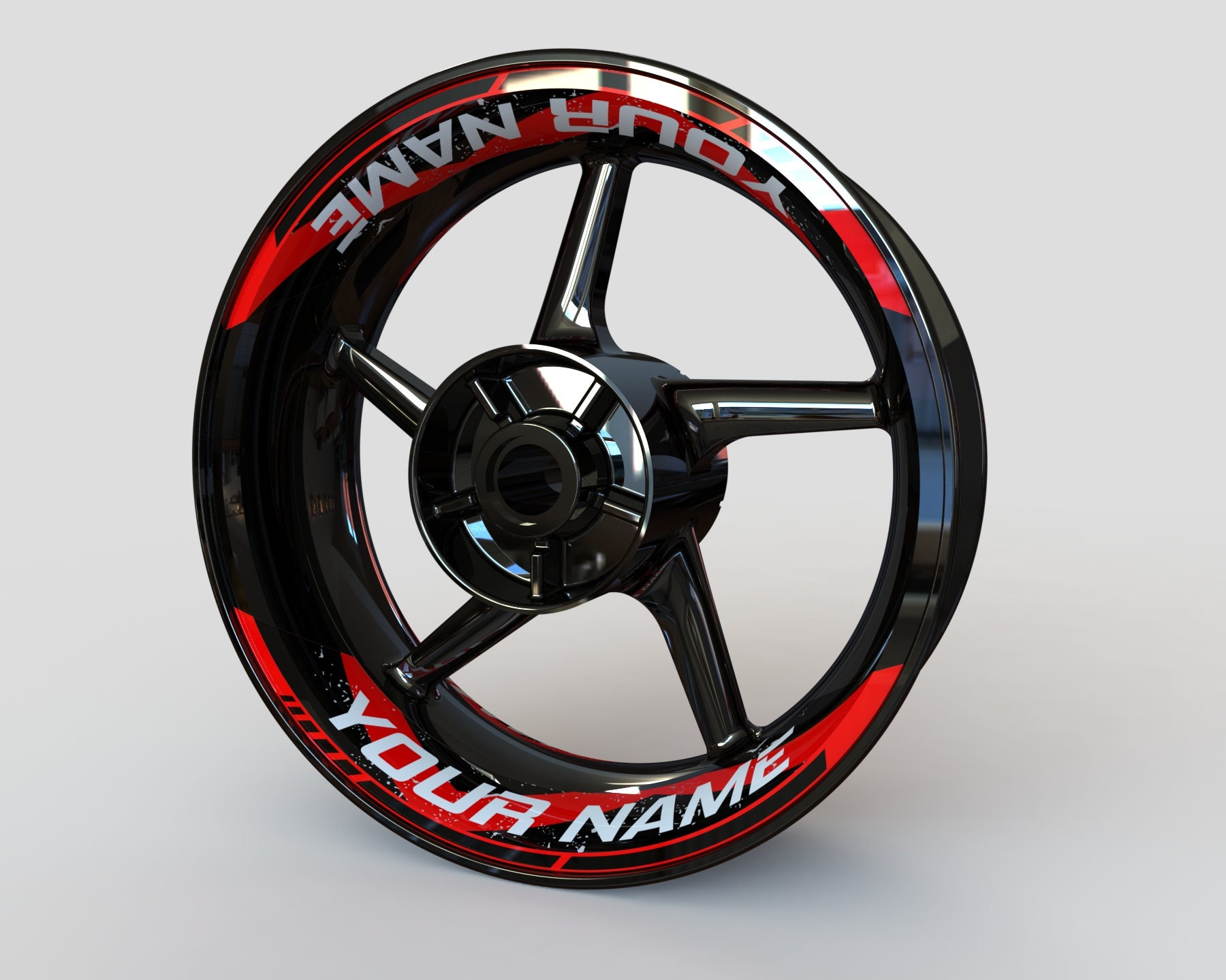 Wheel Stickers YOUR NAME Edition Rim Stickers Decals Tape Stripes