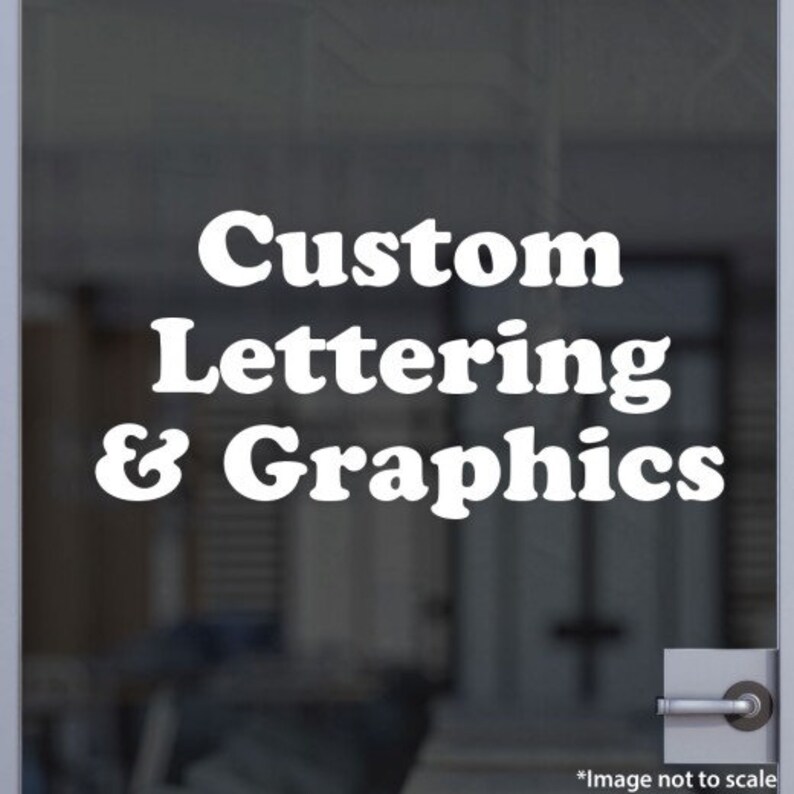 Custom Vinyl Lettering Etsy